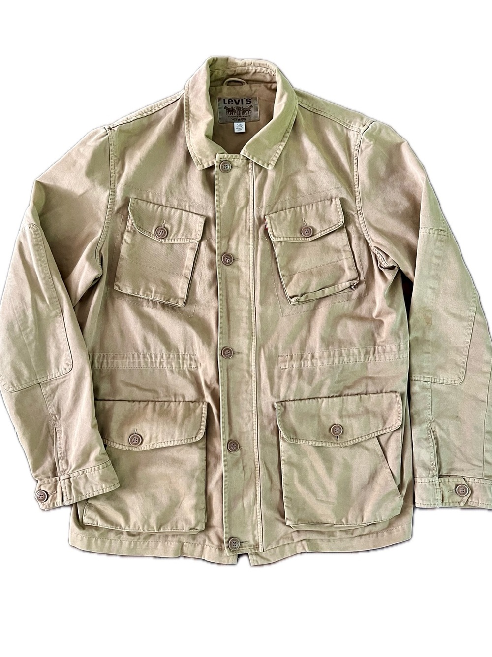 Levi’s Men’s Khaki Utility Field Jacket - Size L - Picture 2 of 14